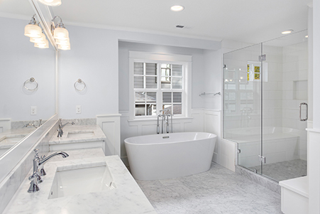 white bathroom