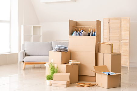 stacking of boxes