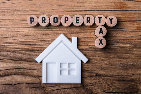 house cut out property tax circles