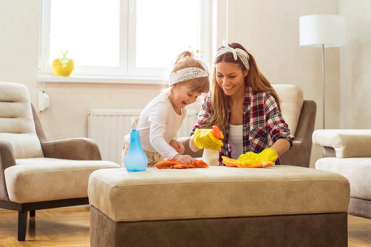 woman and young girl celebrating