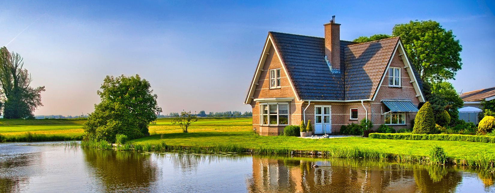 house and lake